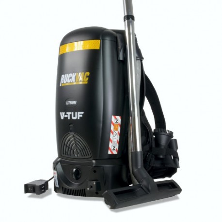 V-TUF RuckVac M-Class Rated Cordless Backpack Vacuum Cleaner - with Lung Safe Hepa Filtration (Battery Operated)