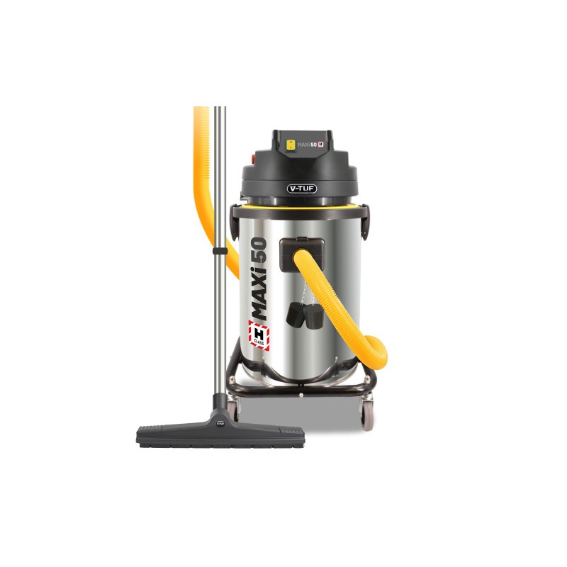 V-TUF MAXi - 50L H-Class 240v 1750w Industrial Dust Extraction Vacuum Cleaner