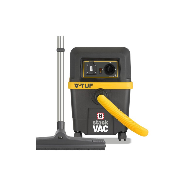 V-TUF STACKVAC HSV 110v 30L M-Class Dust Extractor - with Power Take Off - Health & Safety Version