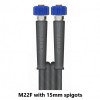 20m V-TUF V5 PROFESSIONAL WASHFLEX JETWASH HOSE M22F15 x M22M15 - V5-HOSE20M