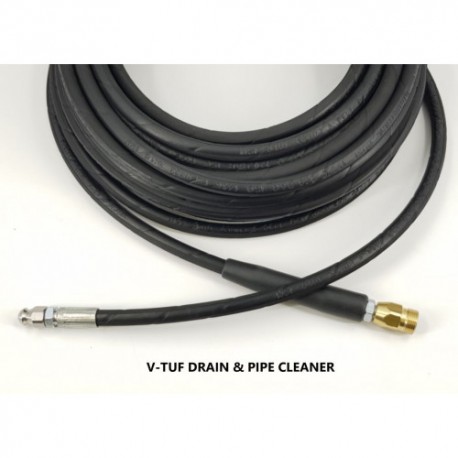 20m High Pressure Industrial Drain Pipe & Sewer Cleaning Hose & Spinning Nozzle Jet M22M - Fits V3 & V5