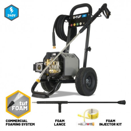 V-TUF415-15150 Carry/Mountable Frame Pressure washer 415volt 2250psi, 150Bar,15L/min with COMMERCIAL FOAM SYSTEM