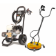V-TUF DD055 Industrial 5.5HP Honda Driven Petrol Pressure Washer - 2000psi, 140Bar, 13.2L/min + 19" Poly DeckPatio Cleaner