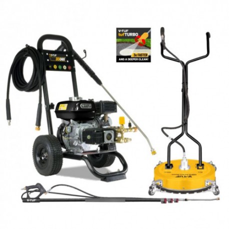 V-TUF DD065 PETROL PRESSURE WASHER 6.5HP HONDA- 160BAR 13.2L/M SUPER SERIES PUMP - PROPERTY MAINTENANCE BUNDLE