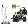 V-TUFGB080 9HP Gearbox Driven Honda Petrol PWasher - 2900psi, 200Bar, 15L/min - 21" tufTURBO STAINLESS STEEL PATIO CLEANER