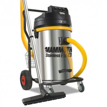 V-TUF MAMMOTH STAINLESS 3.5kW 240v 80L Wet & Dry Twin Motor Industrial Vacuum Cleaner - GRAIN STORE CLEANER