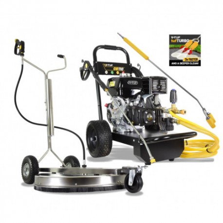 V-TUFGB11013HP Gearbox Driven Honda Petrol PWasher - 3000psi, 200Bar, 21L/min & 30" V-TUF 750 XL 750mm SURFACE CLEANER