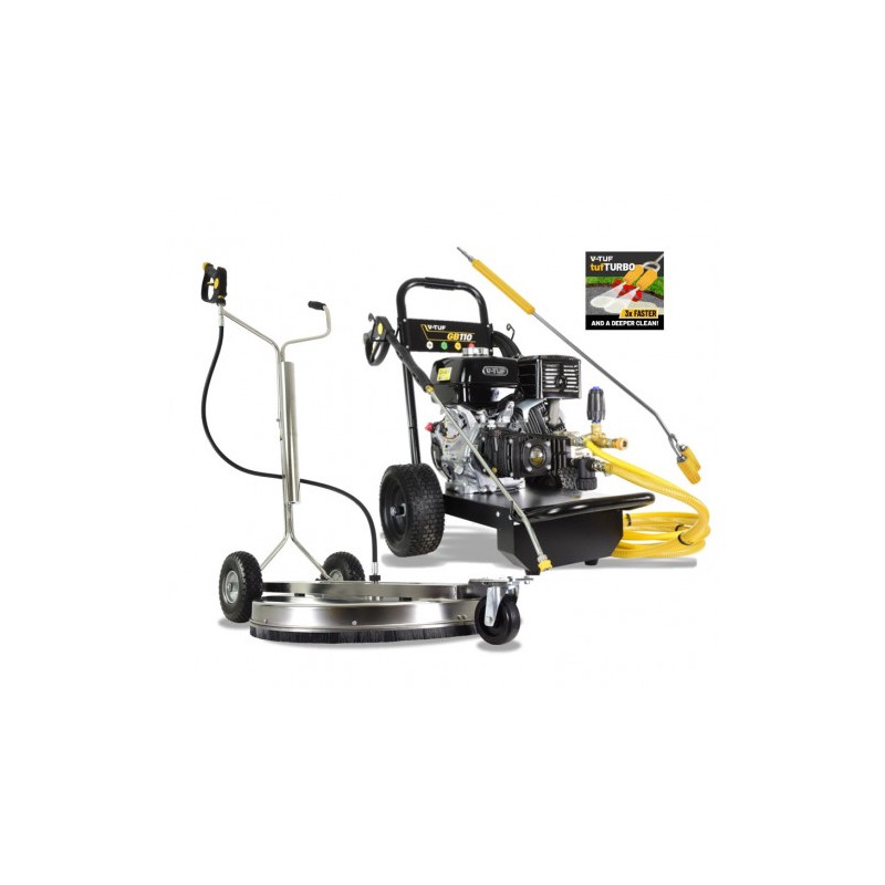 V-TUFGB110 13HP Gearbox Driven Honda Petrol Pressure Washer - 3000psi, 200Bar, 21L/min & 30" V-TUF 750 XL 750mm SURFACE CLEANER