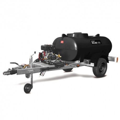 V-TUFDELUGE10HP3000psi, 200bar, 15L/min Gearbox Driven YANMAR DIESEL 1125 ltr Highway Trailer Bowser Pressure Washer