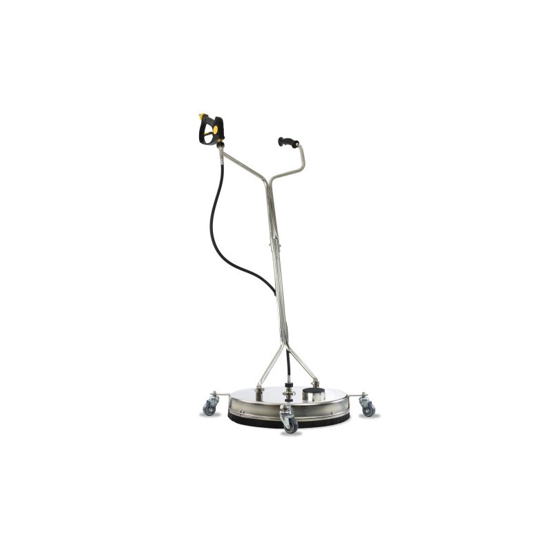 SURFACE CLEANER - tufTURBOX 533mm (21") STAINLESS STEEL - New Soft Grip tufGUN MSQ M INLET - 51mm Extraction Port