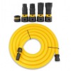 5M HOSE - 32mm Yellow & 4pcs Power Tool Adaptor KIT (with Air Flow Control) - VTVS7029