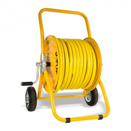 MANUAL WIND - HOSE REEL TROLLEY FITTED WITH 100m 1/2 Hose - V3.12100-KIT1