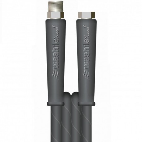 20m 1w1/4 BLACK V-TUF HOSE 3/8M x 3/8F Cuffs