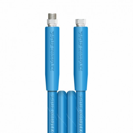 20m 2w 1/4 BLUE V-TUF HOSE 3/8F x 3/8M Cuffs