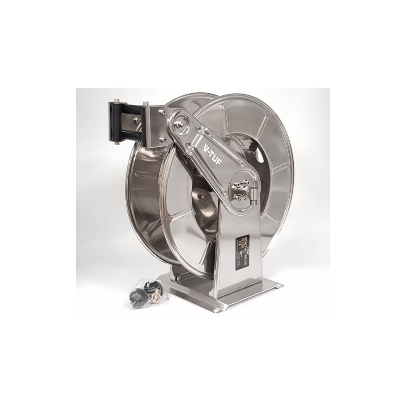 35M V-TUF Retractable Hose Reel - Stainless Steel - V5.2350