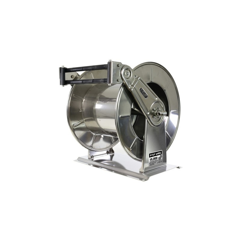 60M V-TUF Retractable Hose Reel - Stainless Steel - V5.2600