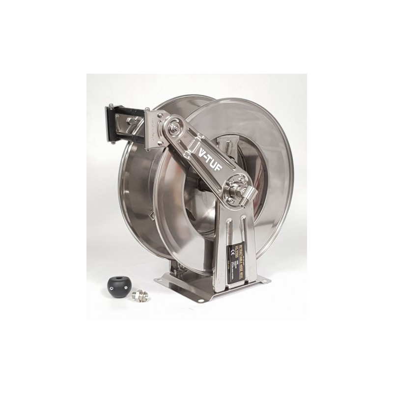 20M V-TUF Retractable Hose Reel - Stainless Steel - V5.2200