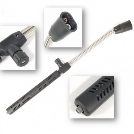 1000mm DOUBLE LANCE, PLATED WITH TOP KNOB, SHROUD