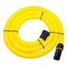 HOSE - 5m Yellow HiViz with Airflow Control for V-TUF MINI Dust Extraction Vacuum - VTM104-DM