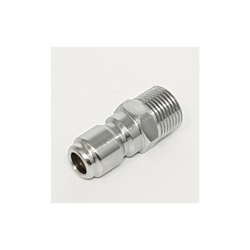 MSQ DURAKLIX STAINLESS STEEL QR MALE PLUG 3/8"M - B14.9191MSS