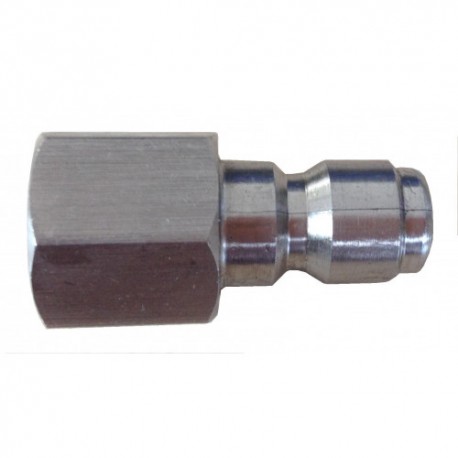 MSQ Stainless Steel H.P QR MALE PLUG 3/8"F - B14.9191SS