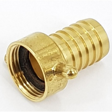 BRASS 1" CAP x 1" HOSE TAIL - B2.1010