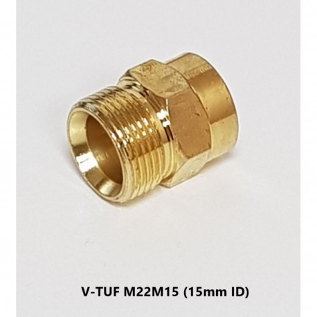 M22M15 x 3/8F SCREW COUPLING - 15mm Spiggot - FITS V3 & V5 RANGE