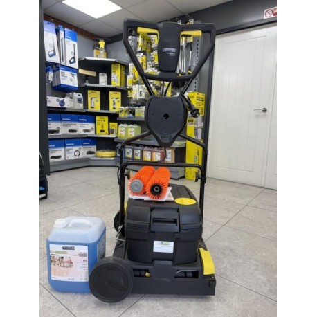 Karcher BR 40/10 C ADV 90th Anniversary Black Addition Floor Scrubber Dryer with FREE 10L RM69 & Orange Brushes.