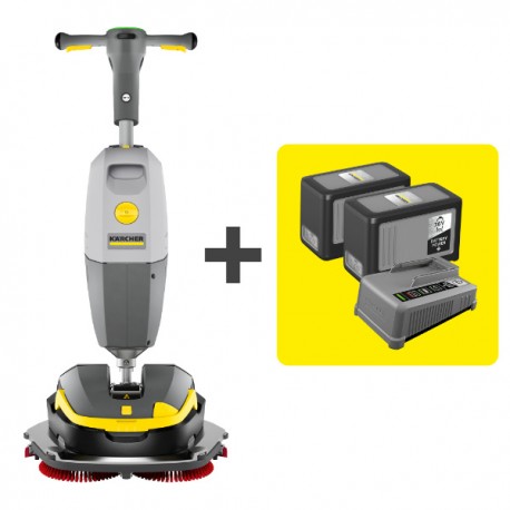 Karcher  K Mop 46 BP Pack Hard Surface floor cleaner with 2 x Battery and Charger , 95323340
