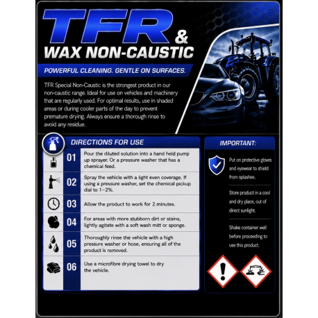 20Ltr Traffic Film Remover with High Glossy Wax Finish, Non-Caustic