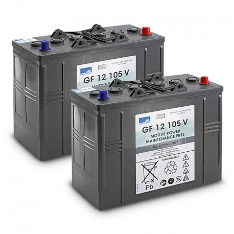 Karcher Battery kit Gel 2x 12V/105Ah, 24 V, 105 Ah, maintenance-free 28151000